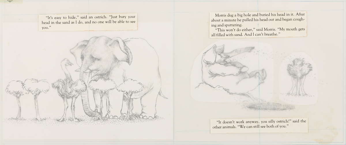 DAVID McPHAIL (1940- ) Where Can an Elephant Hide? [CHILDRENS]